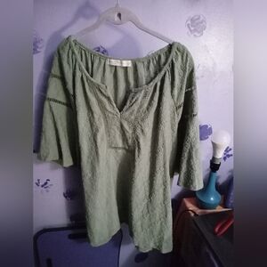 Fair Haven Olive Green Tunic Top